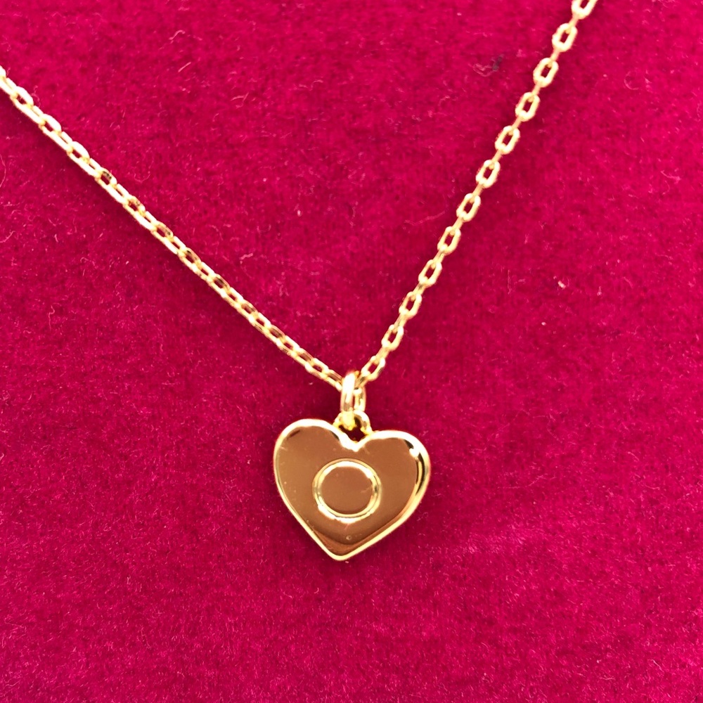Kate Spade Adjustable Length Gold Color Heart Pendant Necklace New - Picture 3 of 11